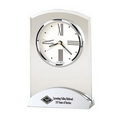 Howard Miller Tribeca Beveled Glass Desk Clock w/ Aluminum Base